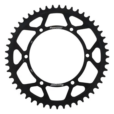 Supersprox Rear Steel Sprocket Black 49T For Kawasaki 200 KDX 84-06 220 KDX - Imagem 1 de 4