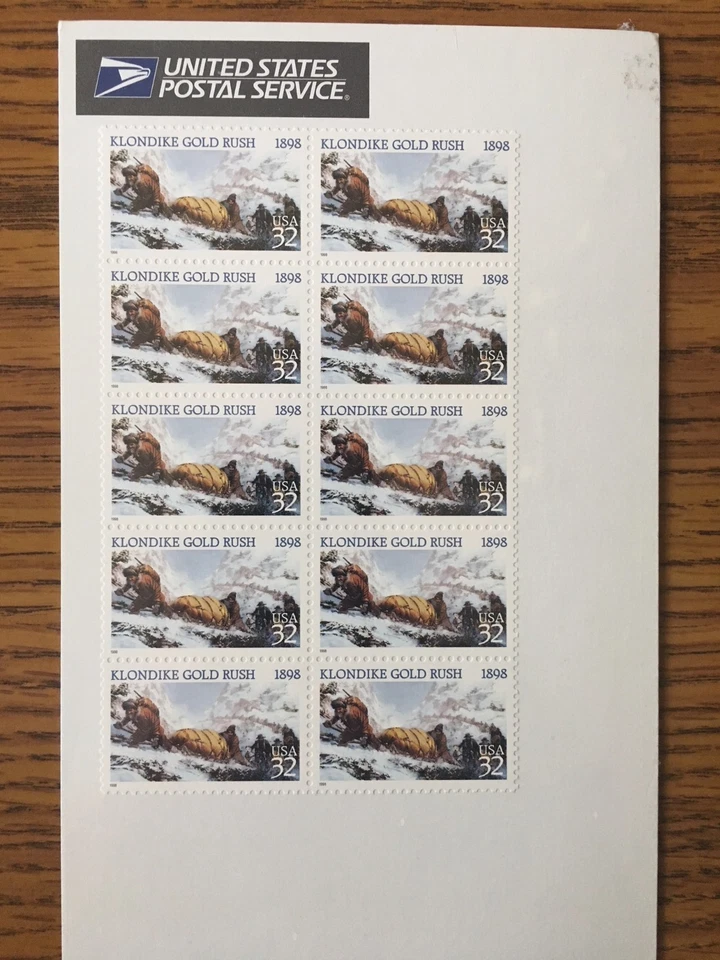 Klondike Gold Rush Stamps - Block of 10 - Image 1 of 3