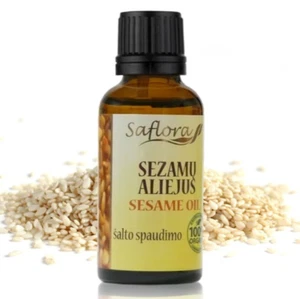 ACEITE DE SÉSAMO de semillas sin tostar 30 ml | 100% Puro Premium Prensado en Frío - Imagen 1 de 2