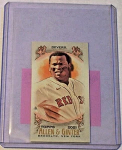 2021 Topps Allen & Ginter Mini Parallel Rafael Devers #253 Boston Red Sox - Picture 1 of 1