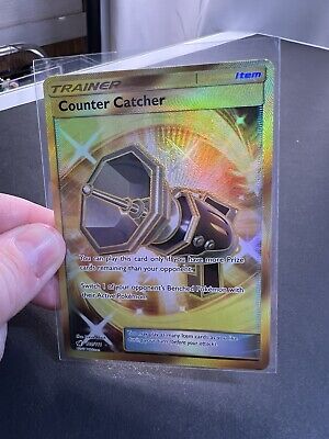 Pokemon Counter Catcher 120/111 Crimson Invasion Gold Secret Rare Full Art NM