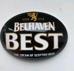 Belhaven Best Lens 3D Oval Plaque Pump Font Beer Lens Decorations Wall Drink - Picture 1 of 3