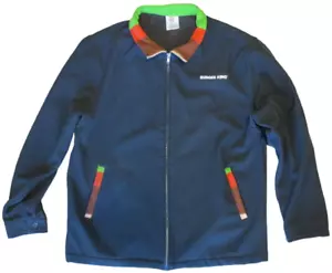 Burger King Manager Jacket M Whopper Black Full Zip Workwear Employee Uniform ✅ - Picture 1 of 16