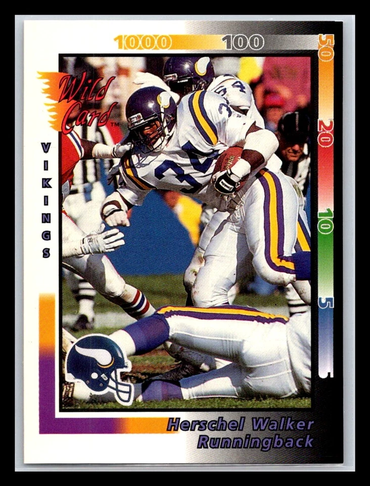 1992 Wild Card Football # 1 - 100 - Pick Your Card! - Image 1 of 1