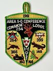 OA 1961 Area VD/ 5D Conference Conclave Patch. Comanche Lodge 254 Host. TOUGH