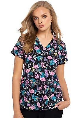 Tropic Squad Med Couture Print Scrub V Neck Top MC8564 TRSQ - Image 1 of 3