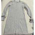 Loft Women's Size Small Confetti Knit Long Sleeve Sweater Dress Gray