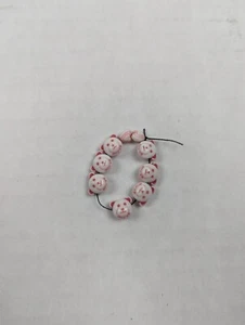 9 Vintage Beads Jewelry Making Craft White Beige Brown Bear Heart Plastic - Picture 1 of 2
