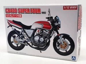 Aoshima 1/12 Scale Model Kit 1442800 - 1992 Honda CB400 Super Four - Picture 1 of 5