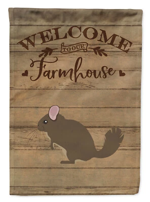 Chinchilla Welcome Flag Garden Size CK6819GF - Image 1 of 3
