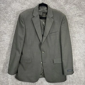 Adolfo Blazer Mens 42L Brown Sport Coat Career Office Dressy Casual - Picture 1 of 8