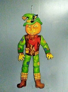 Large Jointed Pumpkin Head Scarecrow Cutout #990050 - Picture 1 of 2