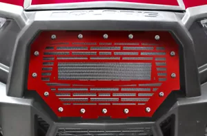 Steel Grill w/ Light Bar Space fits Polaris RZR 1000 900 XP ATV 14-18 Grille RED - Bild 1 von 2