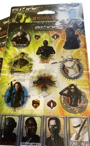 GI JOE The Rise of the COBRA Stickers! 2009. 2 Sheet Included - Picture 1 of 3