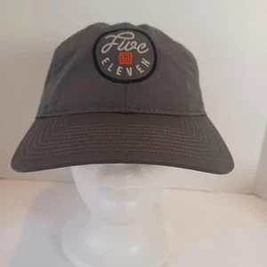 5.11 511 Tactical Baseball Hat Embroidered Logo Rip Stop Cap SnapBack Flint Grey - Picture 1 of 9