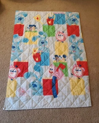 Manta edredón bebé Blue's Clues Dan River Y2K Tickety Tock buzón 42x58 Foto 1 de 4