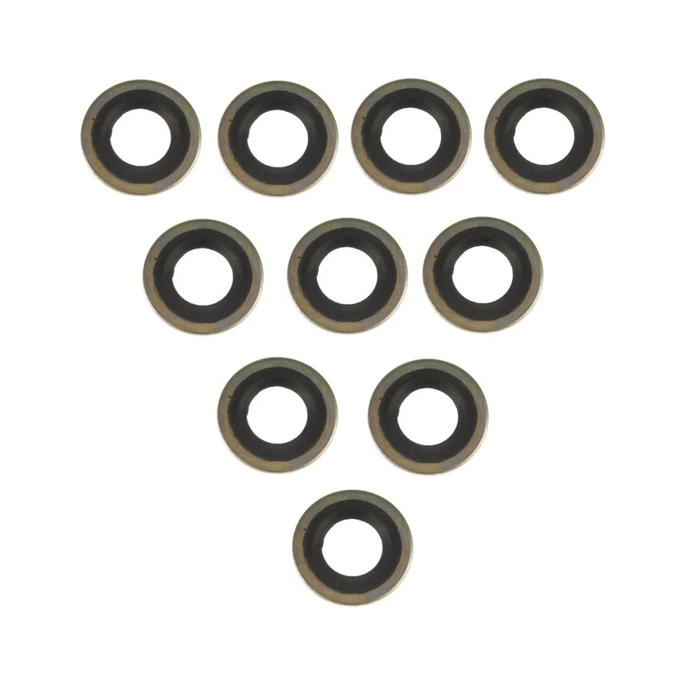 For Ford Windstar 2003 Drain Plug Gasket | 10 Pieces | Steel/Rubber Material - Изображение 1 из 4