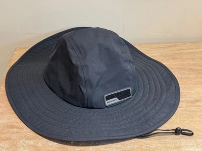 Simms Gore-Tex Wide Brim Fishing Hat Black OSFA Waterproof Outdoor Sun Hat NWOT - Image 1 of 4