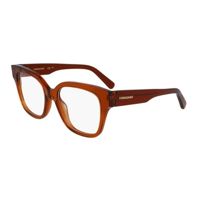 Salvatore Ferragamo SF2952N 261 Transparent Caramel 53mm Eyeglasses New Authe... - Image 1 of 2