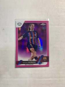 2022-23 Topps Chrome UEFA Women’s Mariona Caldentey Pink Prism Refractor /199 RC - Picture 1 of 3