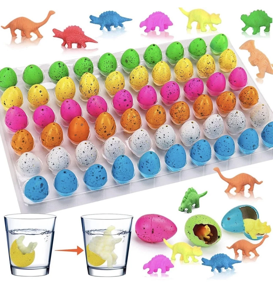 Surprise & Learn with 60 шт. инкубационные яйца динозавров — идеально подходят для призов в классе - Изображение 1 из 4