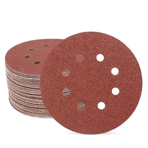 5 Inch 8 Hole Sanding Discs 50 PCS 40 Grit Sandpaper for Orbital Sander - Picture 1 of 9