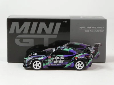 True Scale TSM MINI GT Toyota GR86 HKS Type R Tokyo Salon 2022 1/64 MGT01005-R - Immagine 1 di 3