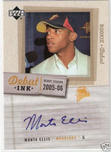 05-06 ROOKIE DEBUT - MONTA ELLIS - ROOKIE AUTOGRAPH - Image 1 of 1