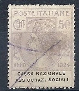 1924 REGNO USATO PARASTATALI 50 CENT - RR9681 - Imagen 1 de 1