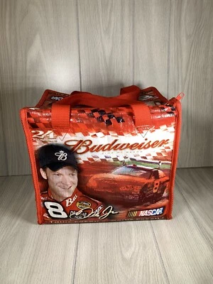 Dale Earnhardt Jr Budweiser COOLER -24 latas isoladas bolsa lateral macia Nascar 2005 - Imagem 1 de 4