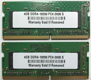 8GB (2X 4GB) PC4 2400 DDR4 Laptop Memory SODIMM RAM for Acer ASUS Dell HP Lenovo - Picture 1 of 1