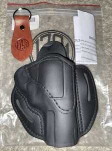 1791 Leather Belt Holster Size 2S Fits Mid-Sized Revolvers Stealth Black - RVH-2 - Picture 1 of 2