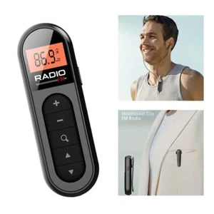 Outdoor Mini Pocket FM Radio Rechargeable Mini Radio Portable Radio Receiver - Picture 1 of 12