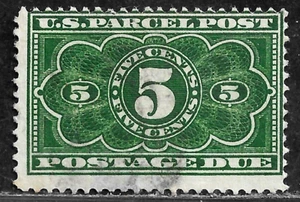HICK GIRL- USED U.S. STAMP SC#JQ3 1912 PARCEL POST DUE E213 - Imagen 1 de 2