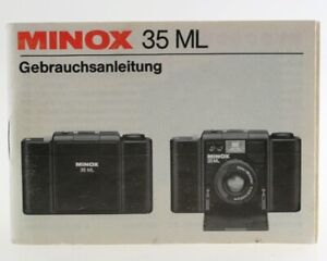 Gebrauchsanweisung Minox 35ML 35 ML Kamera Anleitung