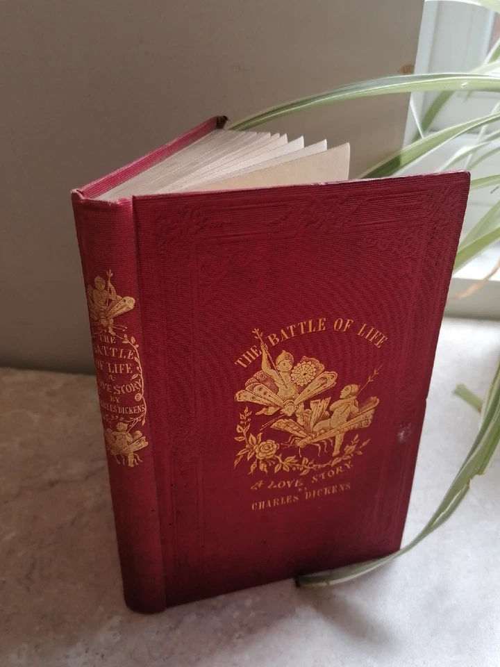 1846 CHARLES DICKENS - CHRISTMAS BOOK - THE BATTLE OF LIFE A LOVE STORY *1ST ED - Image 1 of 4