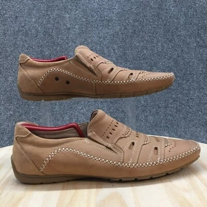 Kadar Schuhe Herren 43 Halbschuhe Braun Leder Perforiert Oberteile Mandel Mokassinnaht Freizeit - Bild 1 von 11