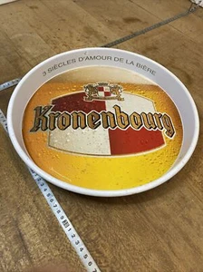 N.1 Plateau Publicitaire Vintage BIERE KRONENBOURG - Picture 1 of 4