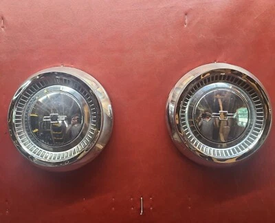 CUBIERTAS DE RUEDA CHEVROLET IMPALA BELAIR BISCANE CAPRICE TAPACUBOS TAPAS CENTRALES ETAPA I Foto 1 de 4