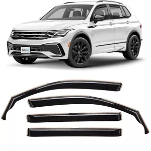 Sun Rain Visors Wind Rain Guards for 2018-2025 Volkswagen Tiguan - Picture 1 of 8