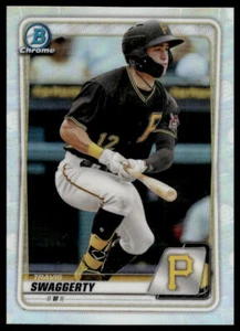2020 Bowman Draft #BD-47 Travis Swaggerty Chrome Refractor Pittsburgh Pirates - Picture 1 of 2