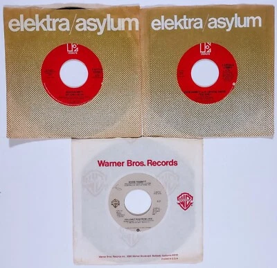 Eddie Rabbitt - Lot of Three 7" 45 RPM Singles 1980's "Step By Step & You And I" - Image 1 of 4