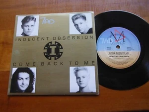 INDECENT OBSESSION 1989 COME BACK TO ME 45 rpm 7" SINGLE MINT PROMO RECORD - Picture 1 of 2