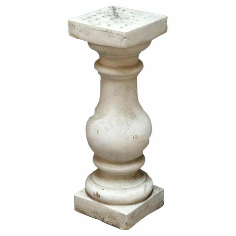 Classical Cast Hard Stone Balustrade Sculpture or Plant Display Pedestal 20th C Cover