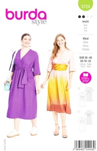 Burda Style modello taglio n. 5724 - abito - effetto avvolgente - effetto avvolgente - Foto 1 di 9