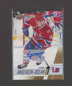 2017-18 Upper Deck CHL Autographs #39 Jaret Anderson-Dolan - Foto 1 di 1
