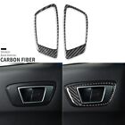 Real Carbon Fiber Interior Rear Door Handle Frame Trim For Ford Fiesta 2011-2019