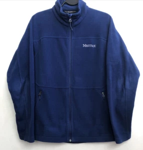 Marmot Fleece Polartec Jacke Herren Small Blau Full Zip Outdoor Wandern Logo - Bild 1 von 6