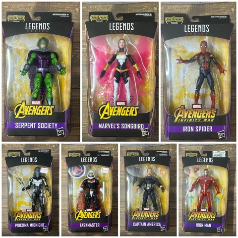 MARVEL LEGENDS - Avengers Infinity War Thanos BAF - Set of 7 + Thanos Complete Cover