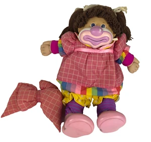 Abito pagliaccio circo bambina 1983 toppa cavolo vintage vestito rosa fiocco arcobaleno - Foto 1 di 8